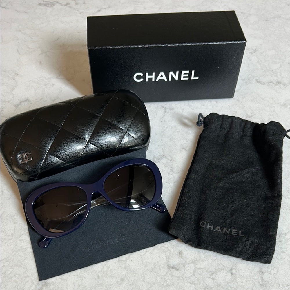 Chanel Navy Sunglasses